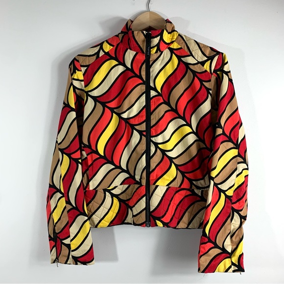 Totem Zip Up Abstract Print Jacket - Picture 2 of 15